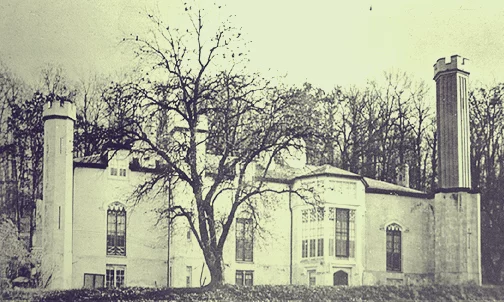 Glen Ellen Castle during its prime. The largest tower was about 63 ft tall. | Image Credit: Baltimore County Public Library