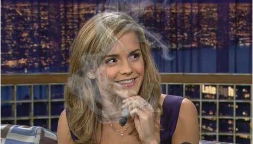 emma watson smoking illuminati signs