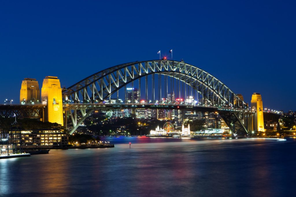 Sydney Harbour Bridge at Dusk